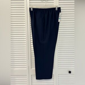 Alfred Dunner Navy Blue Size 16 Pants with Pockets - NWT